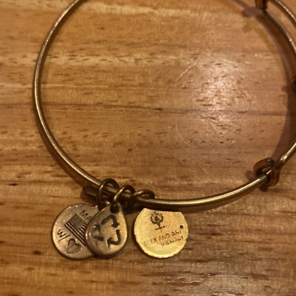 Alex and Ani gold Lotus bracelet - Picture 3 of 4